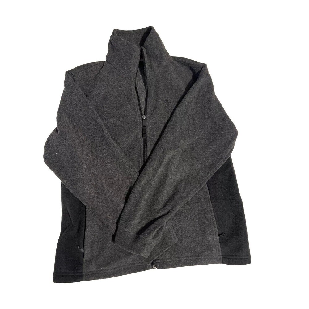 Columbia Zip Up Fleece Jacket Size 14/16 Gray
